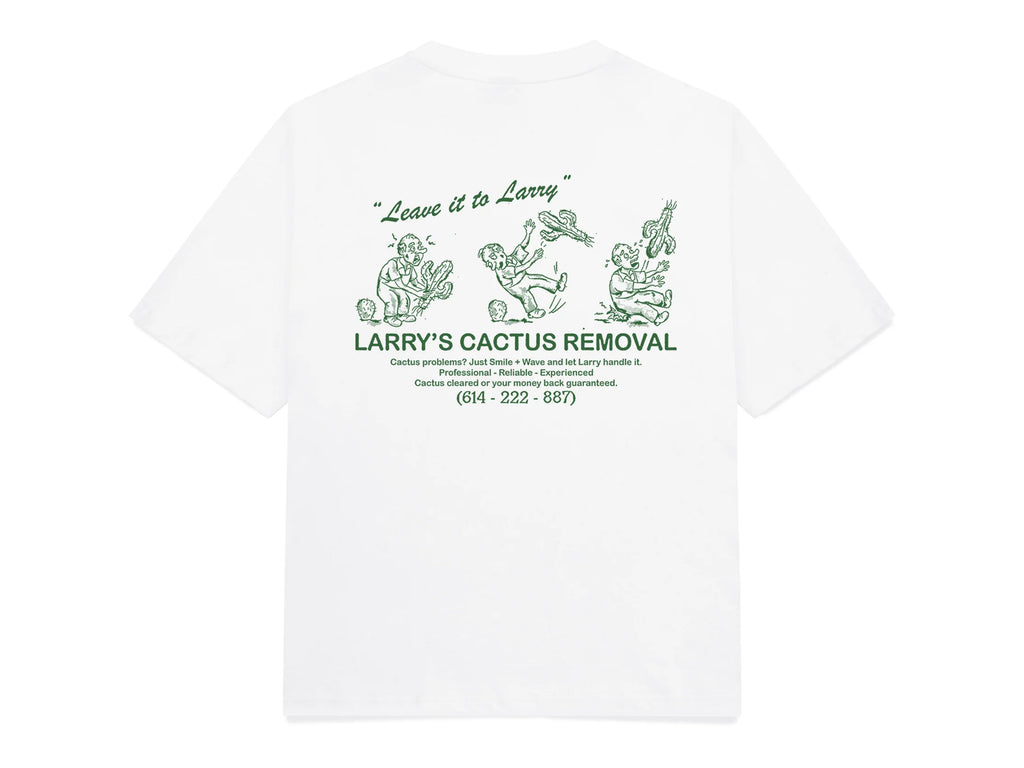 Larry's Cactus Removal T-Shirt - White
