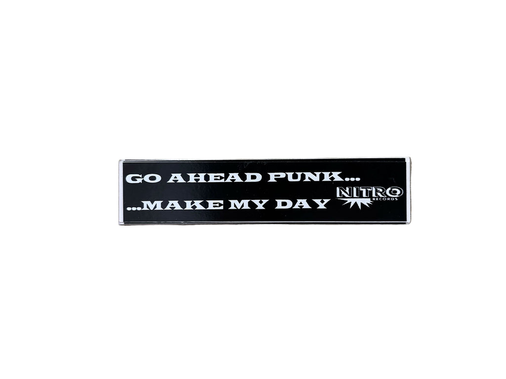 Vintage Go Ahead Punk Sticker