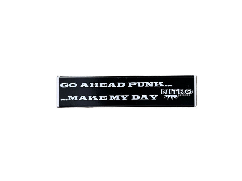 Vintage Go Ahead Punk Sticker