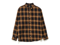 Plaid Classic Long Sleeve Shirt - Mustard