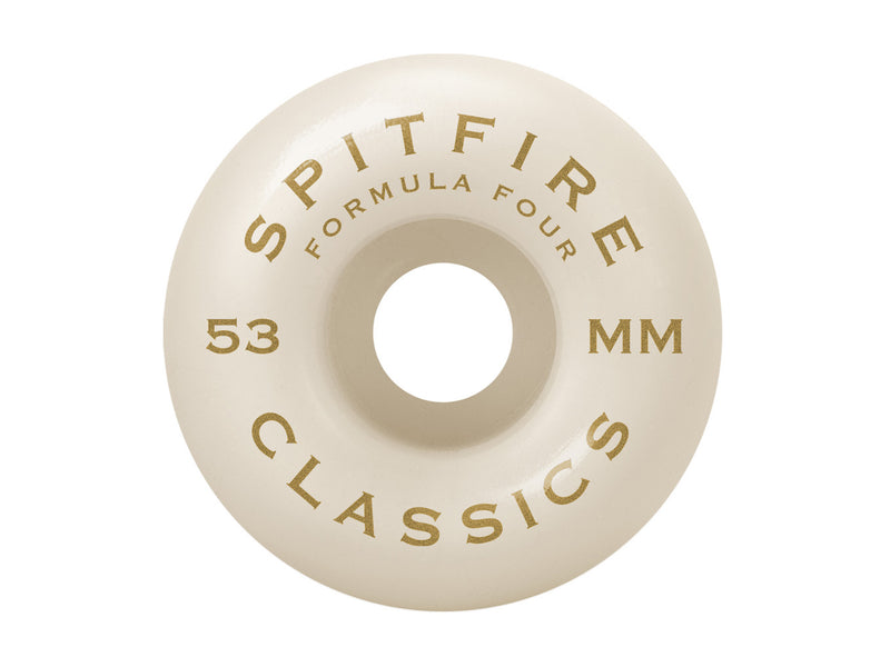 101D Formula Four Classic Swirl Wheels - White 53mm