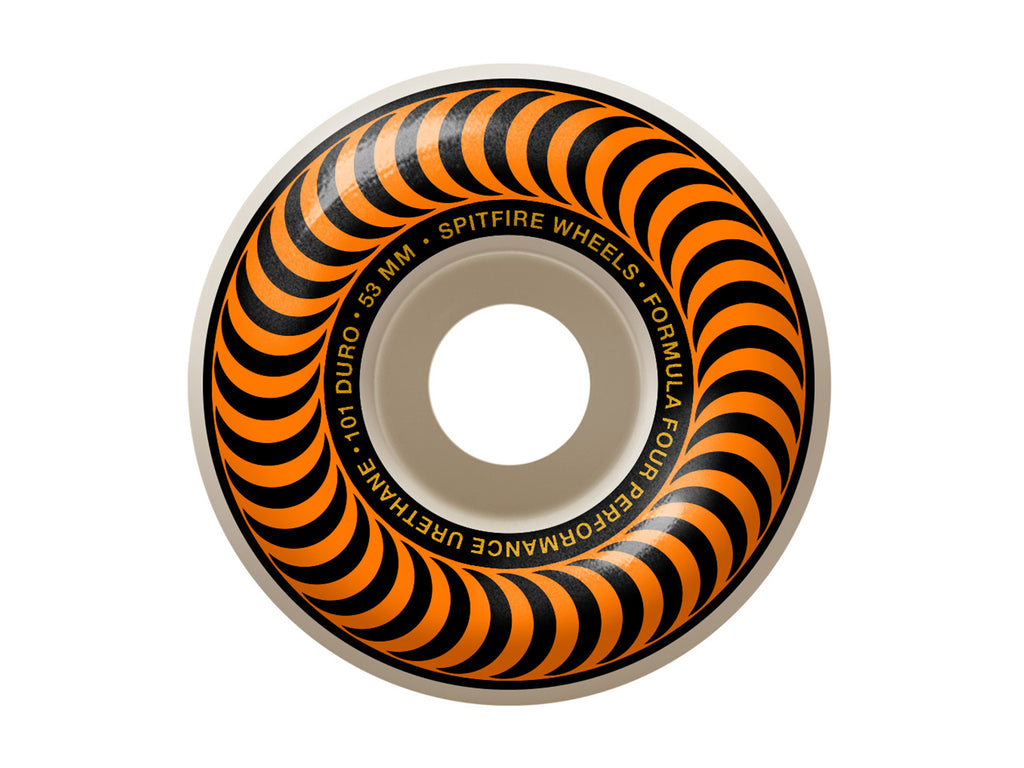 101D Formula Four Classic Swirl Wheels - White 53mm