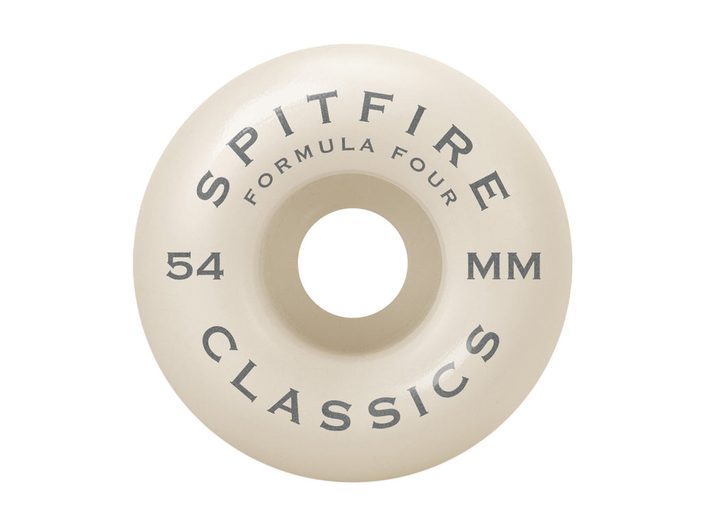 99D Formula Four Classic Swirl Wheels - White 54mm