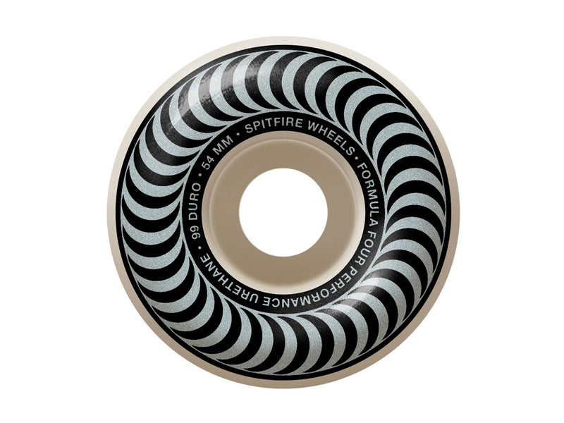 99D Formula Four Classic Swirl Wheels - White 54mm