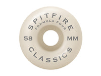 99D Formula Four Classic Swirl Wheels - White 58mm