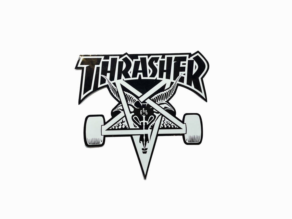 Skate Goat Sticker - Black / White