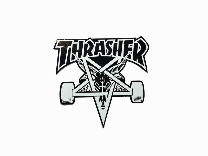 Skate Goat Sticker - Black / White