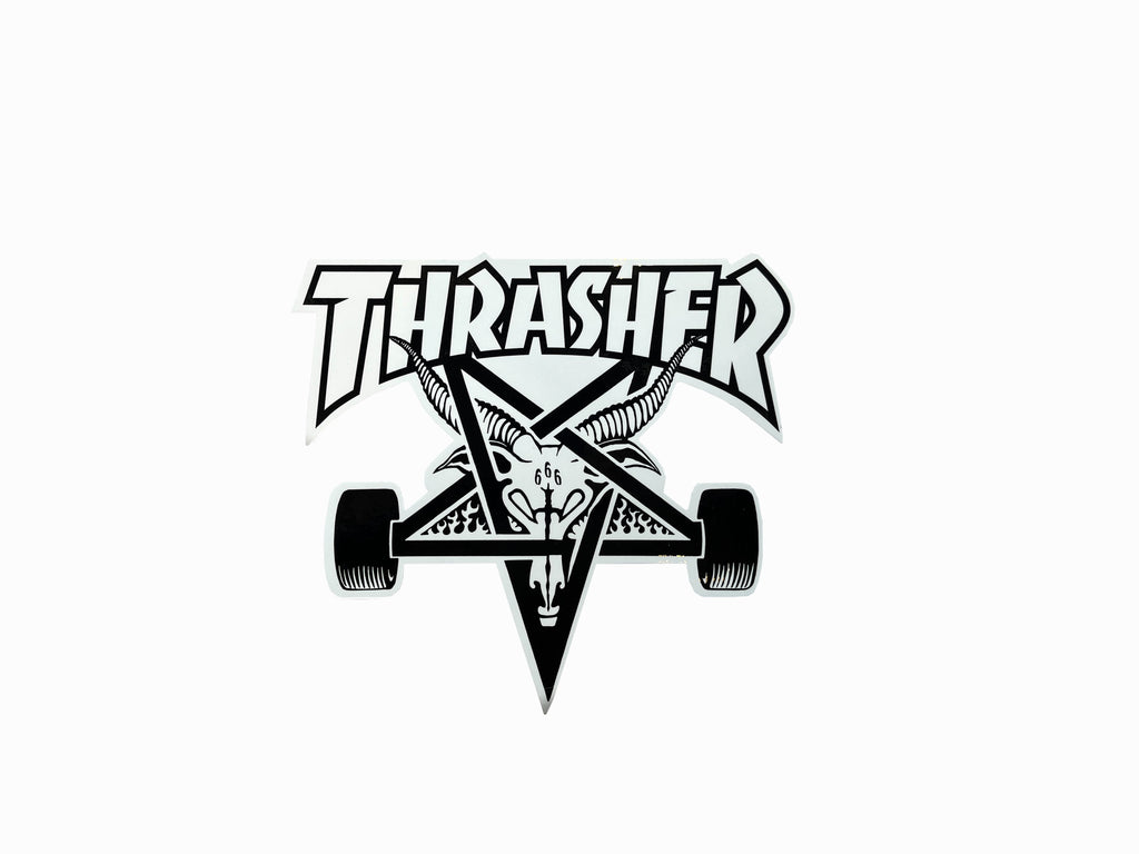 Skate Goat Sticker - White / Black