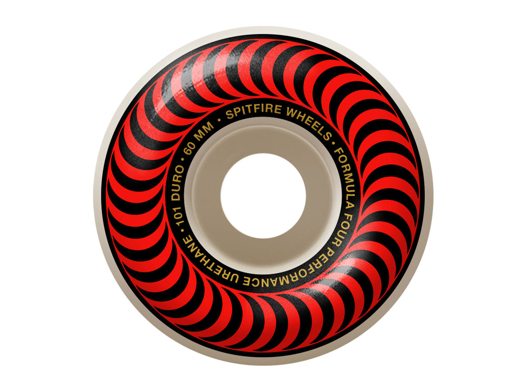 101D Formula Four Classic Swirl Wheels - White 60mm