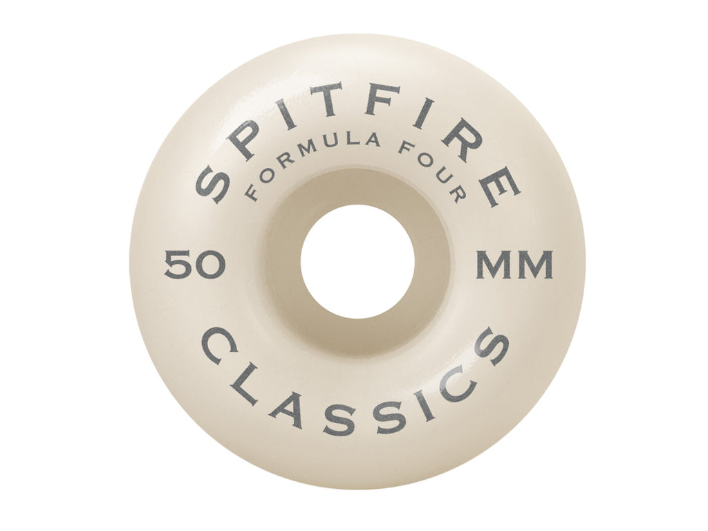99D Formula Four Classic Swirl Wheels - White 50mm