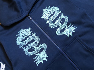 Double Happiness Zip Hoody - Navy