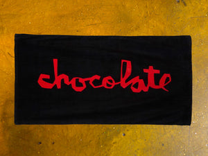 Chunk Beach Towel - Black / Red