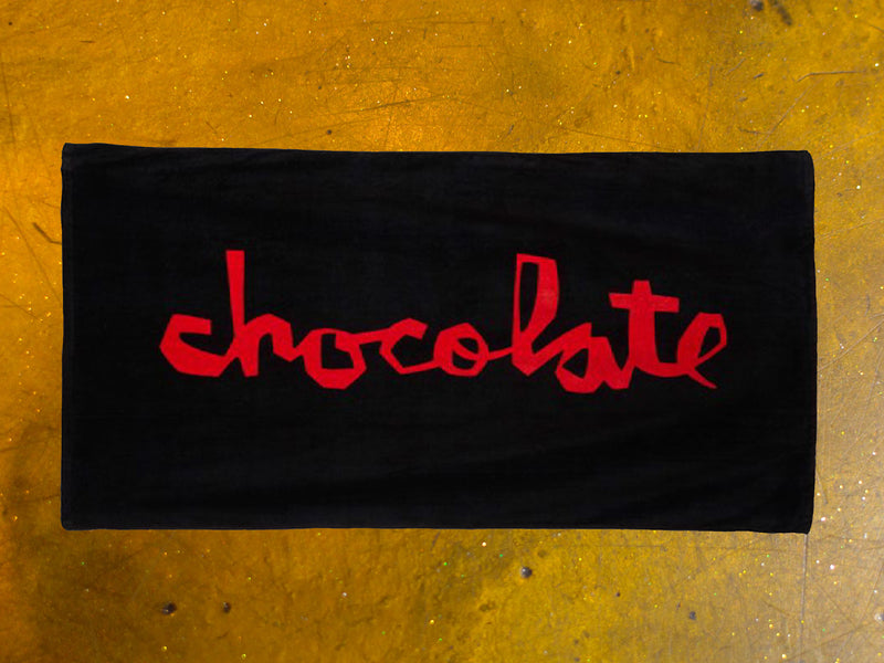 Chunk Beach Towel - Black / Red