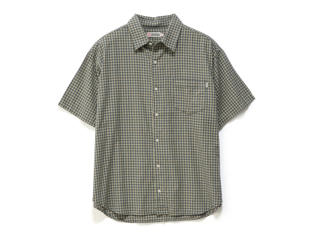 Vista Plaid Summer Short Sleeve Shirt - Sage