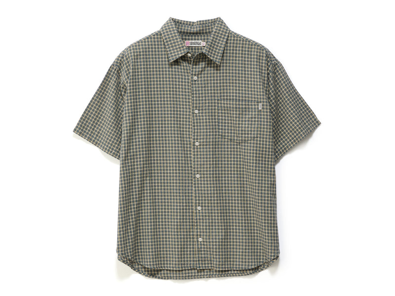 Vista Plaid Summer Short Sleeve Shirt - Sage