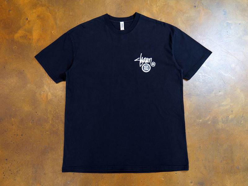 Shawn Dot T-Shirt - Washed Black