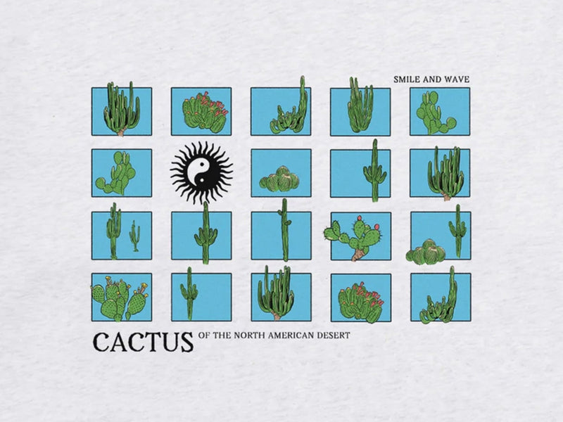 Cactus Study T-Shirt - Ash
