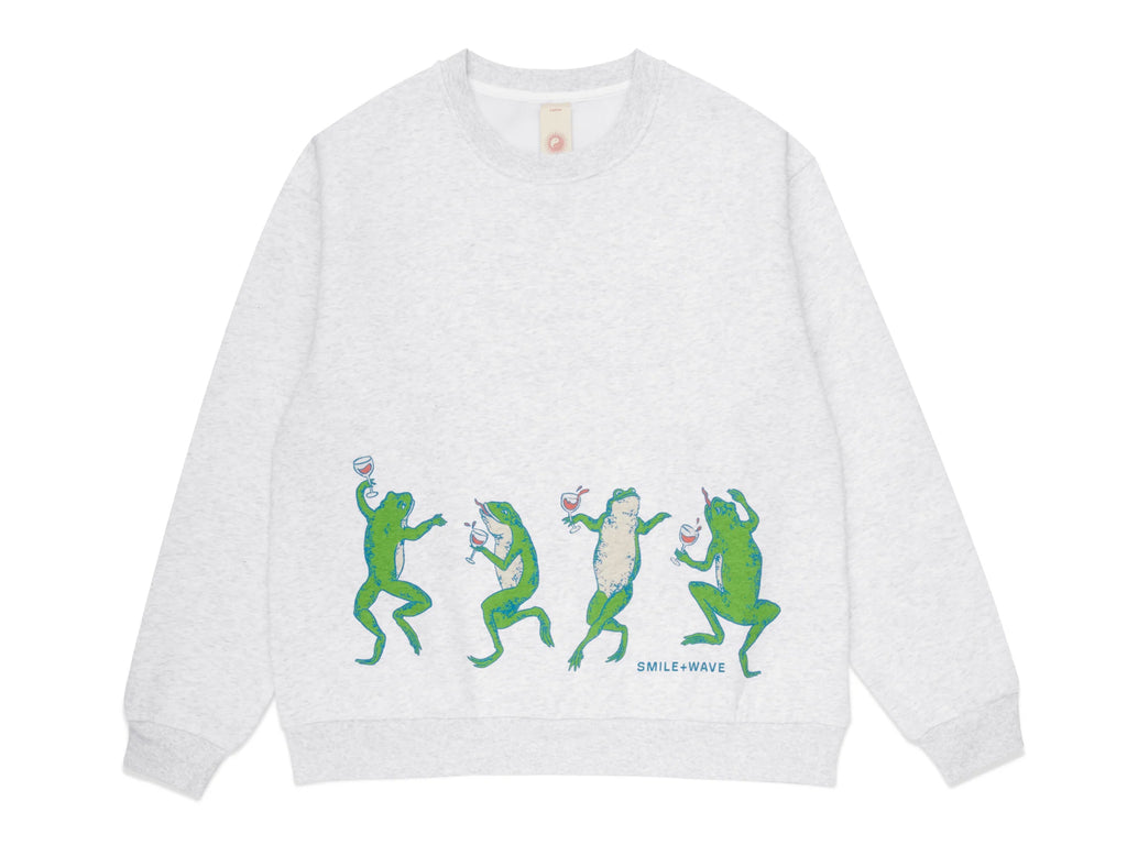 Froggy Shiraz Crewneck Jumper - Ash Grey