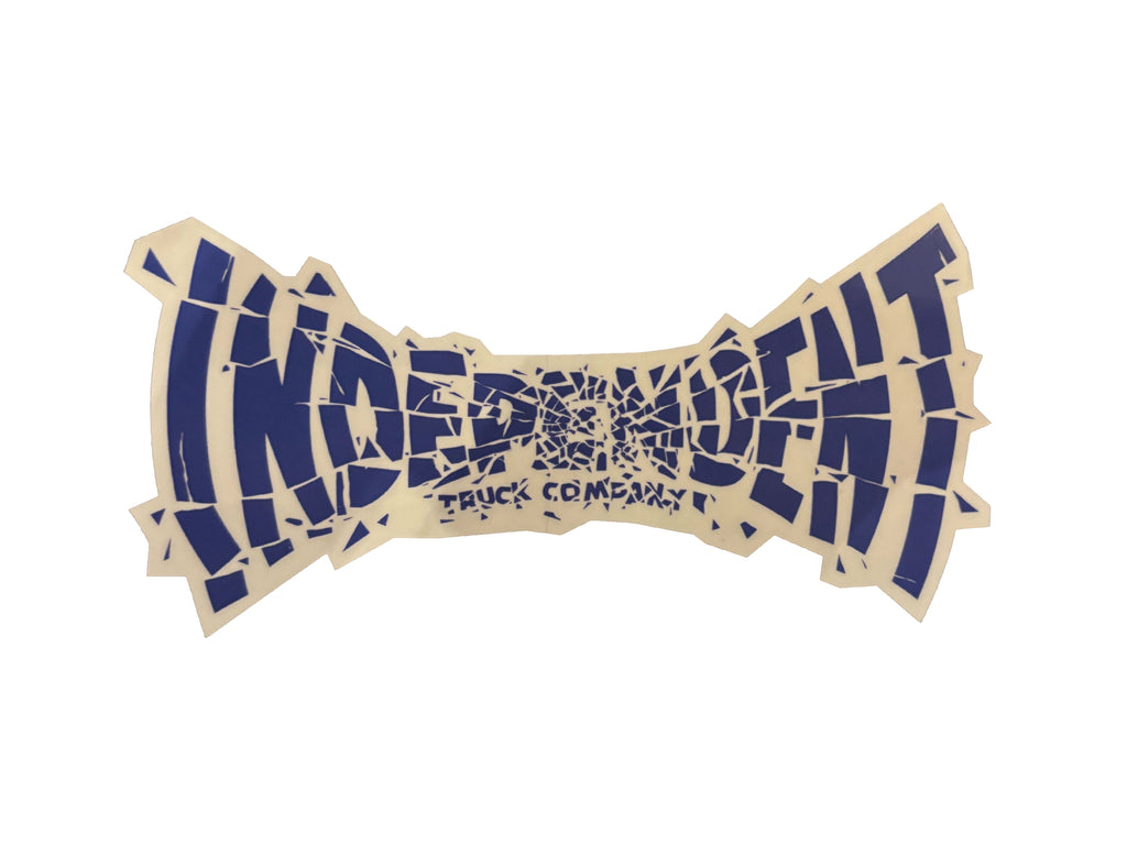 Shatter Span 6" Sticker - Navy