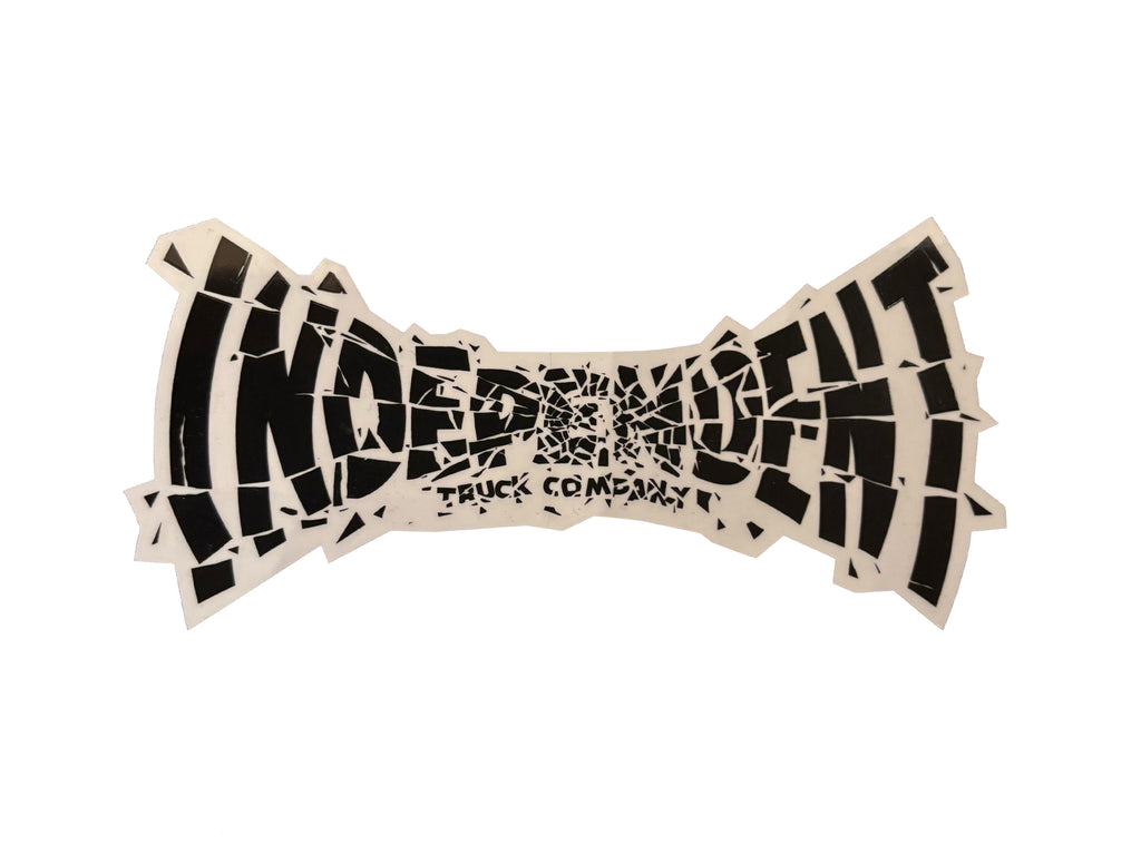 Shatter Span 6" Sticker - Black