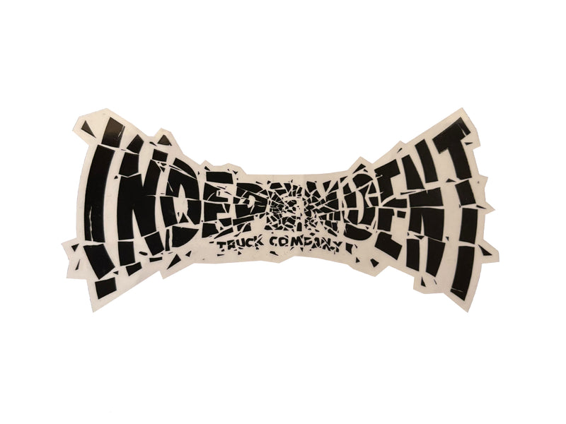 Shatter Span 6" Sticker - Black