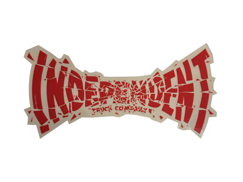 Shatter Span 6" Sticker - Red