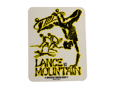 Lance Mountain Future Primitive Sticker - Yellow