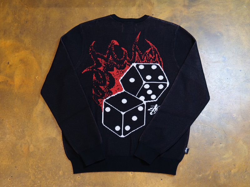 Fire Dice Sweater - Black