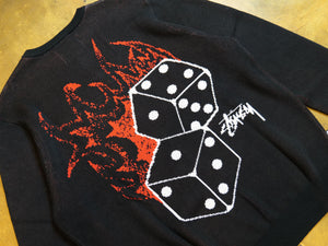 Fire Dice Sweater - Black