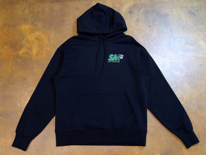 Clippy Heavy Hood - Black / Dark Green