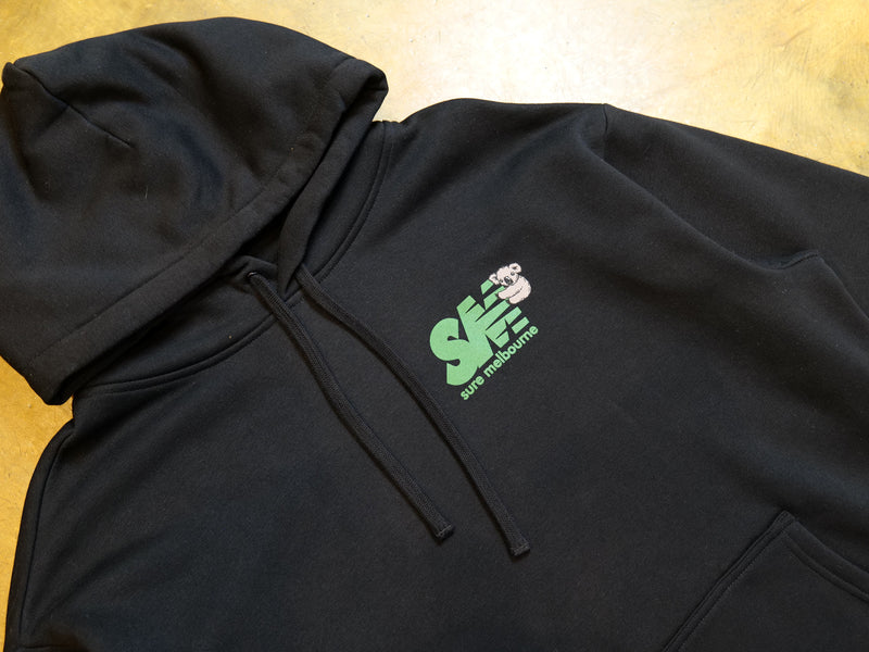 Clippy Heavy Hood - Black / Dark Green