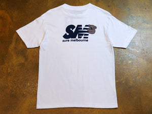 Clippy T - White / Navy