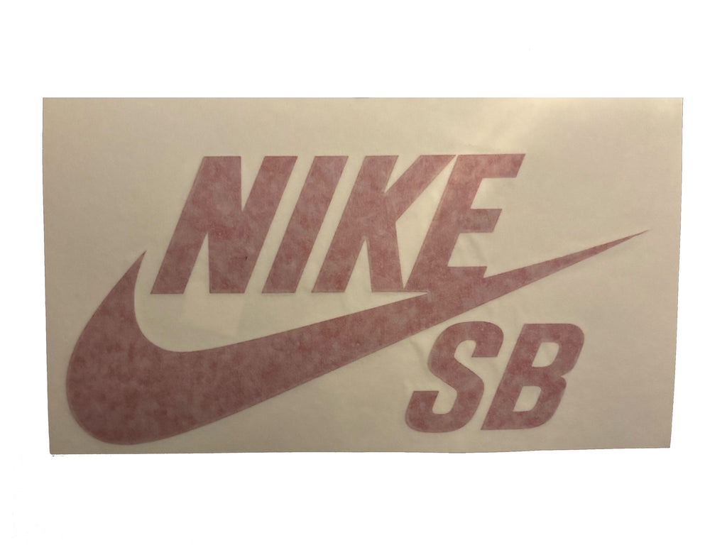 Vintage Nike SB Decal Large Sticker - Burgundy