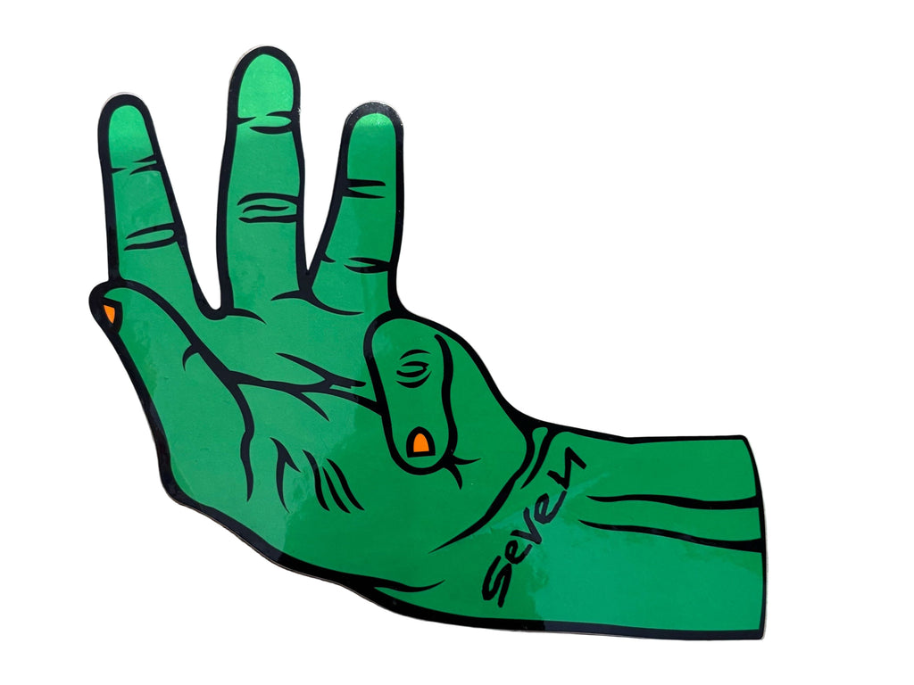 Vintage Green Hand Sticker