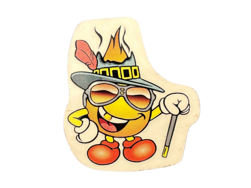 Vintage Stick-o-Rama Pimp Flameboy Sticker