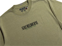 Little Lonsdale St. Heavyweight T-Shirt - Faded Eucalyptus / Black