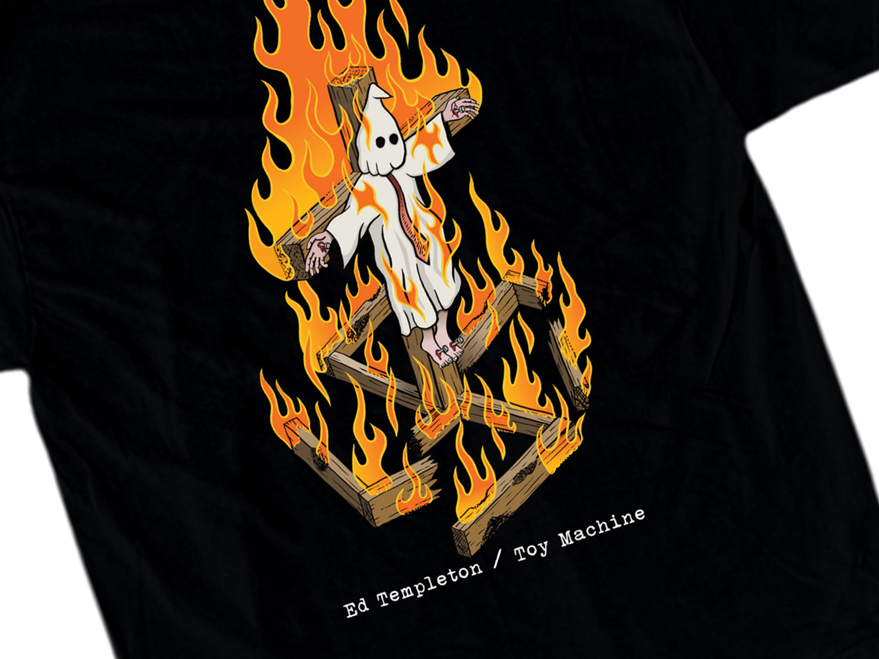 Toy Machine Charred Cross T-Shirt - Black – THE SURE STORE