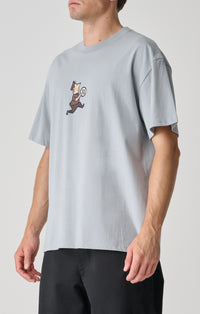 Man With Dot  T-Shirt - Blue Grey