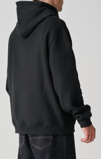 Crown Dot Hooded Fleece - Black