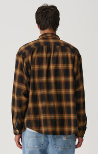 Plaid Classic Long Sleeve Shirt - Mustard