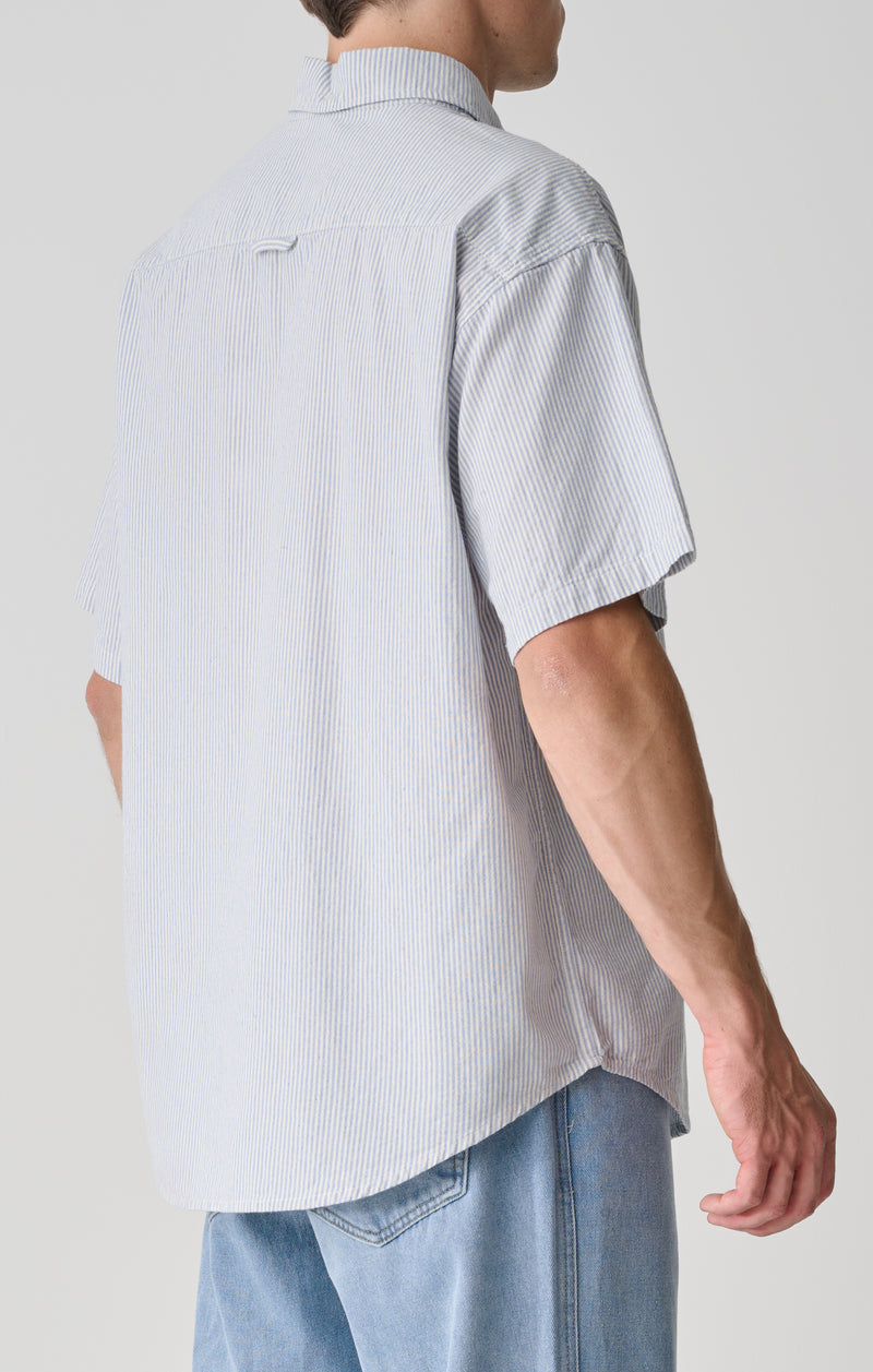 Stripe Short Sleeve Shirt - Striped