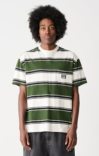91 Pocket Stripe T-Shirt - Forest