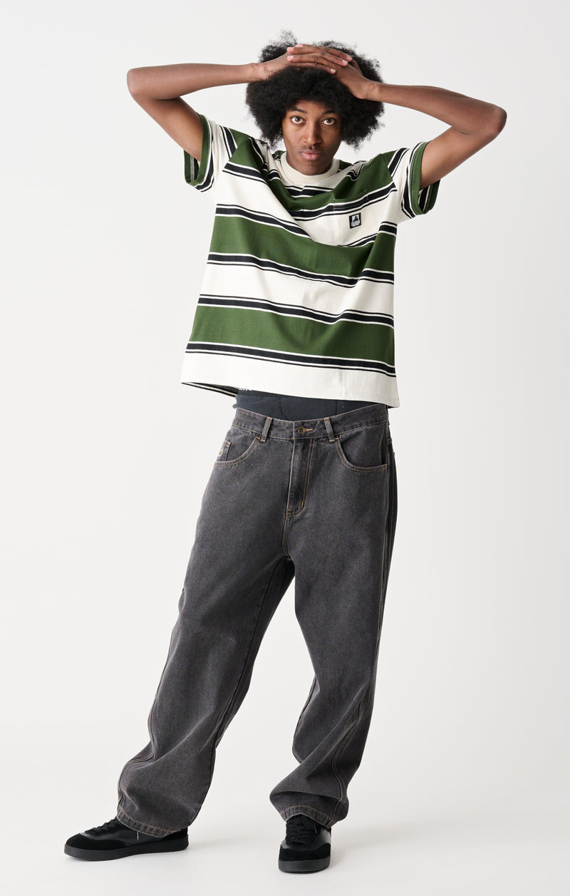 91 Pocket Stripe T-Shirt - Forest