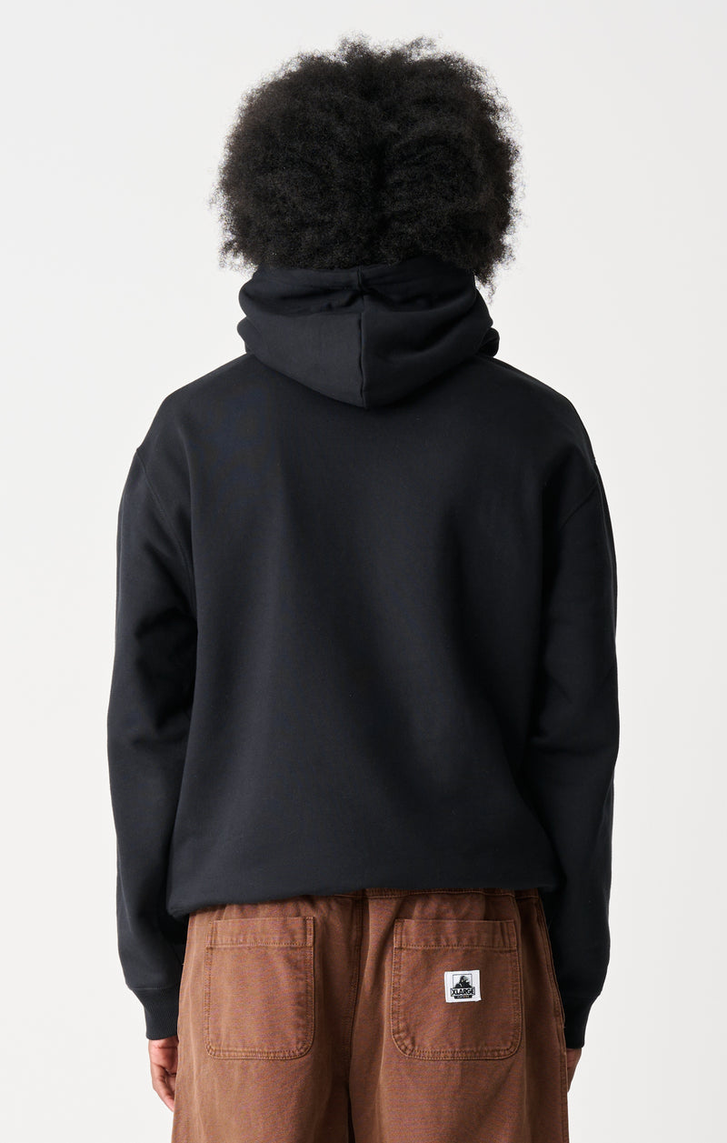 Keith Hooded Fleece - Black