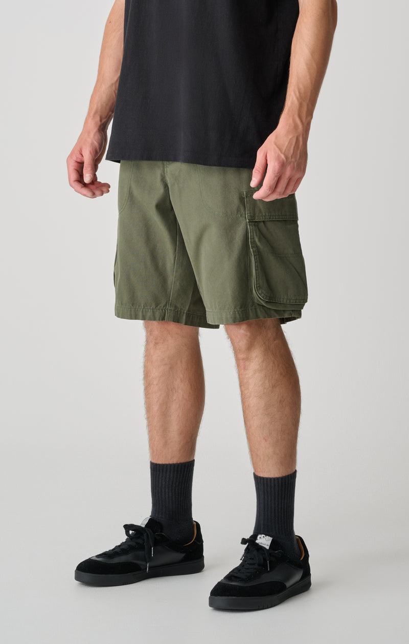 Classic Cut Cargo Short - Dark Army
