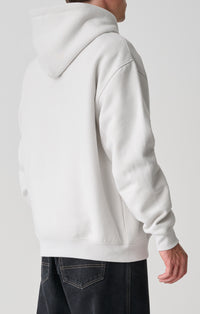 Crown Dot Hooded Fleece - Silver