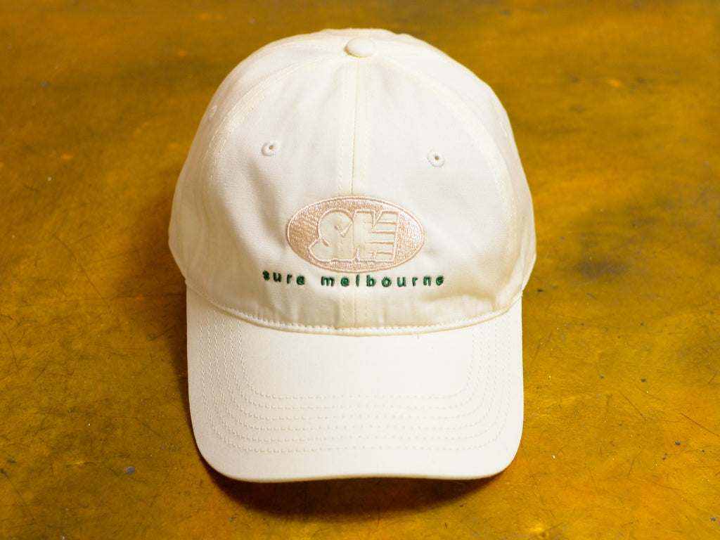 SM Oval Embroidered Cap - Natural / Cream