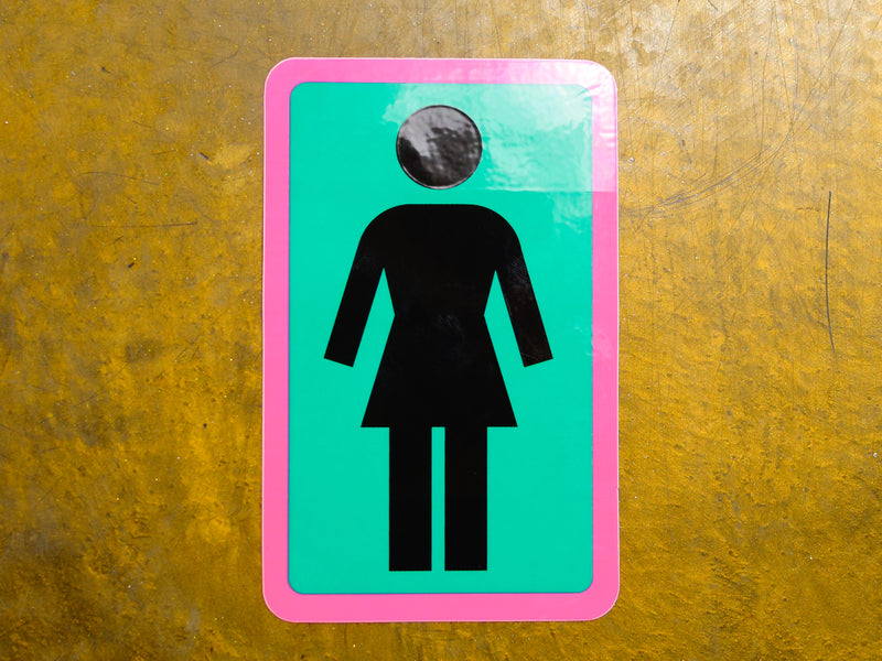 Girl Sign Sticker Girl OG Logo Large Sticker - Multi – THE SURE STORE