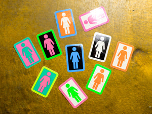Girl OG Logo Mini Sticker - Multi