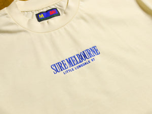 Little Lonsdale St. Heavyweight Embroidered T-Shirt - Butter